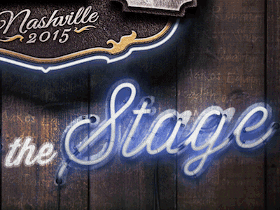 Take the Stage detail nashville neon stage western