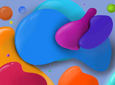 Colourful Bubble on Procreate bubbles liquid liquidmotion motion procreate random
