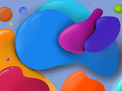 Colourful Bubble on Procreate