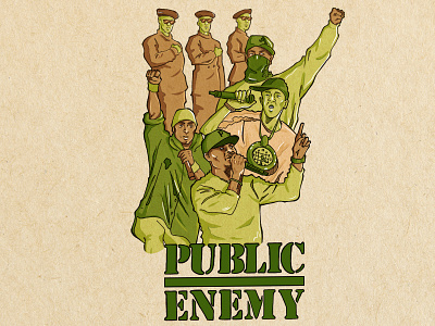 2 public enemy green illustraion music photoshop portrait publicenemy rap