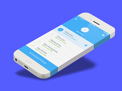 On-Demand Selling Service UI apple concierge ios iphone minimal minimalist mockup on demand selling simple status