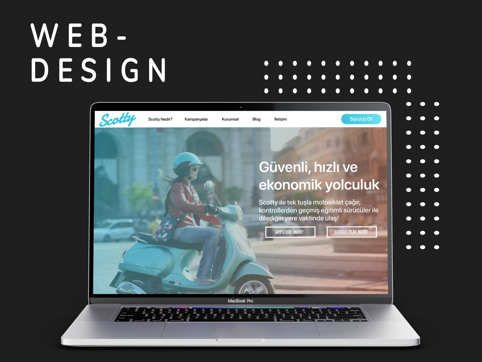 site for Scotty by Sevda Cakir on Dribbble