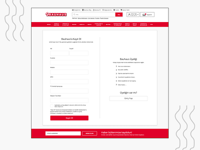 Bauhaus - UI/UX Register Redesign figma figma design figmadesign freelance designer register register page register redesign ui ui design ux ux design uxdesign website website design