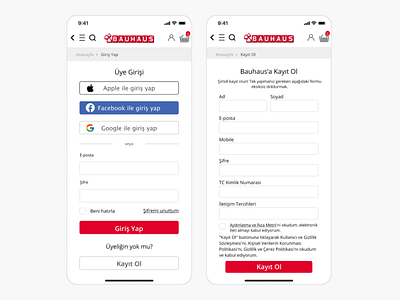 Bauhaus - UI/UX Mobile Register Redesign design figma figma design figmadesign freelance designer mobile app mobile app design mobile ui register register page register redesign ui ui design ux ux design uxdesign web design website design