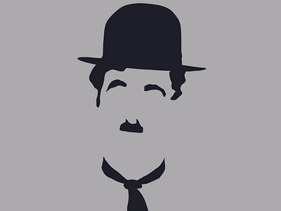 carli character design charlie charlie chaplin illustraion poster art poster design