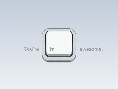 You're fn Awesome! awesome effin fn key keyboard type