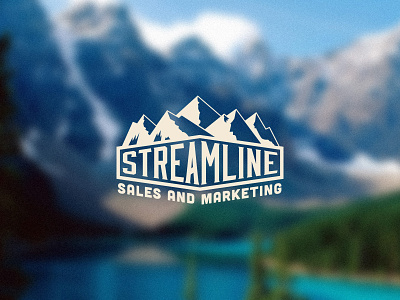 Streamline Sales & Marketing Logo colorado logo marketing mountains rockies sales snow streamline