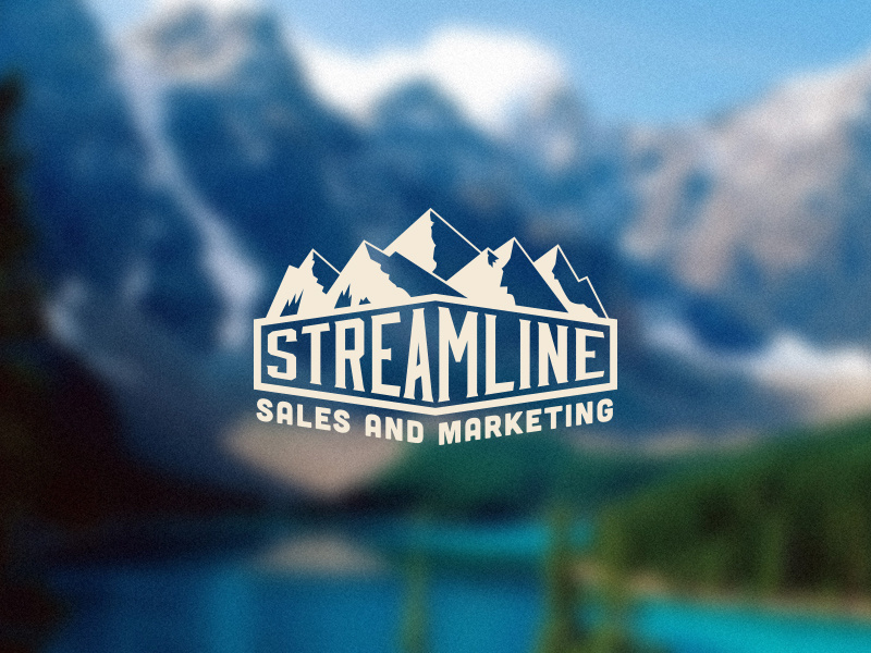 Streamline Sales & Marketing Logo rockies streamline sales marketing logo mountains snow colorado