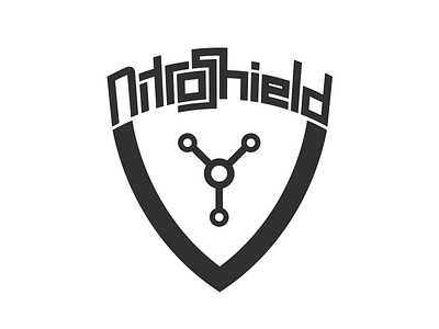 NitroShield Logo (WIP) atom molecule nitro nitrogen nitrous shield