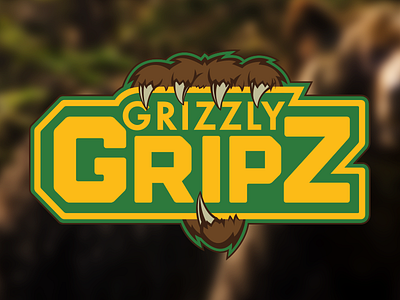Grizzly Gripz Logo Final bear claw forest grips gripz grizzly trees woods