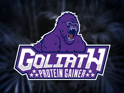 Goliath Logo angry animal athlete forrest gainer gorilla growl jungle nutrition protein sport stars