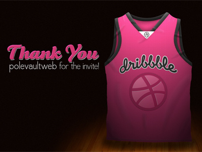 Dribbble Jersey invite jersey polevaultweb thank you