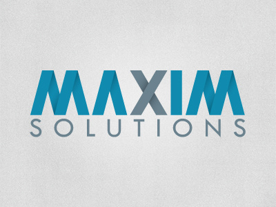 Maxim Solutions Fold Logo fold m maxim solutions wrap