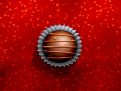 Life is like a box of chocolates... chocolate heart truffle valentine wrapper