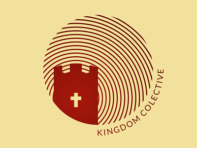 Kingdom Collective Logo Idea castle church circles collective fingerprint kingdom logo
