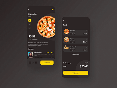 Pizza Delivery Mobile App Concept