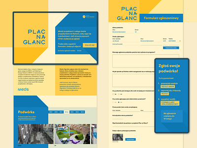 Plac na Glanc – Landing page form landing landingpage page ui website