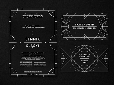Silesian Dreambook・Sennik Śląski — promotional materials dream geometric poster visual identity