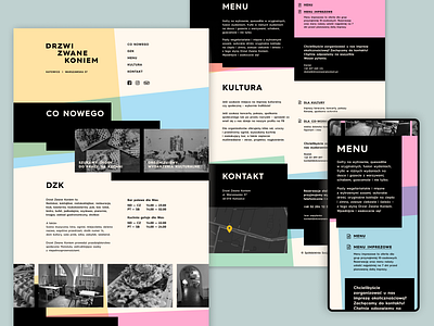 Restaurant website colorful minimal mobile restaurant web design website