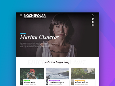 Noche Polar website magazine website