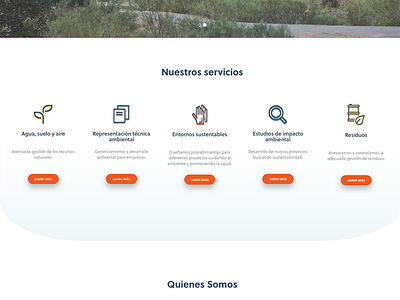 Our services section eco icons