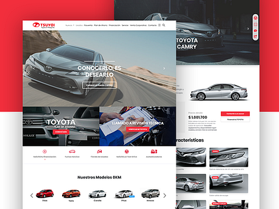 Website of TOYOTA dealer toyota website