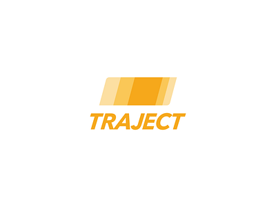 Traject shipping company (Frontify Rebound) branding design faux brand flat illustrator logo minimal shipping typography vector