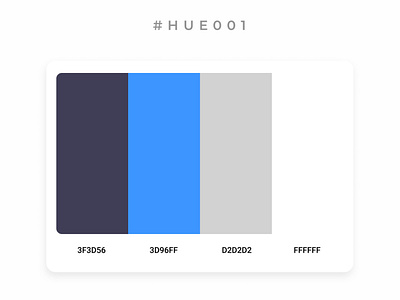 HUE by Nishant Saini black blue blue and white dailyui design dribbble best shot dribble minimal ui uidesign uiux uiuxdesign ux white