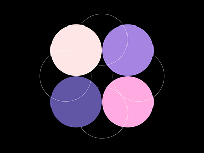 Circles and Circles by Nishant Saini circle circle logo circles clean colorful dailyui design dribbble best shot illustration logo minimal modern pink purple simple strokes ui uidesign vector white