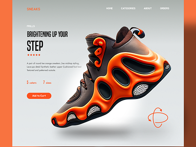 Shoes Website Design Concept design shoes shoes website design ui uiux ux website design