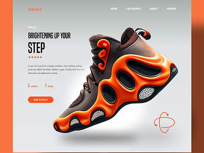 Shoes Website Design Concept