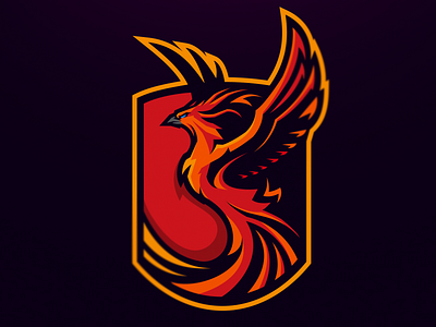 Phoenix Logo cartoon logo design game gaming logos illustration logo logo design logo designer logotype mascot logo phoenix phoenix logo