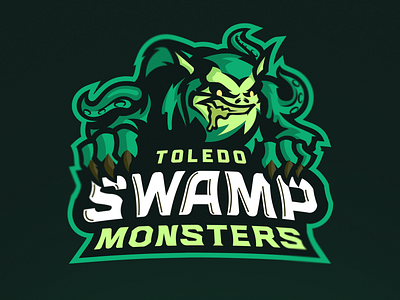 Toledo Swamp Monsters Mascot Logo branding design graphicdesign logo logo design logo designer mascot logo nfl nfl100 sport sportlogo sports sports branding sports logo swamp swampmonsters toledo