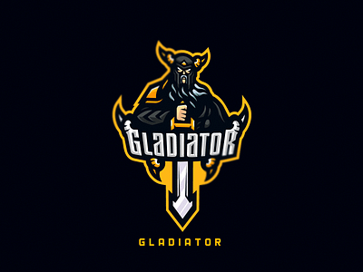 Gladiator Mascot Logo By Oscar Salazar On Dribbble