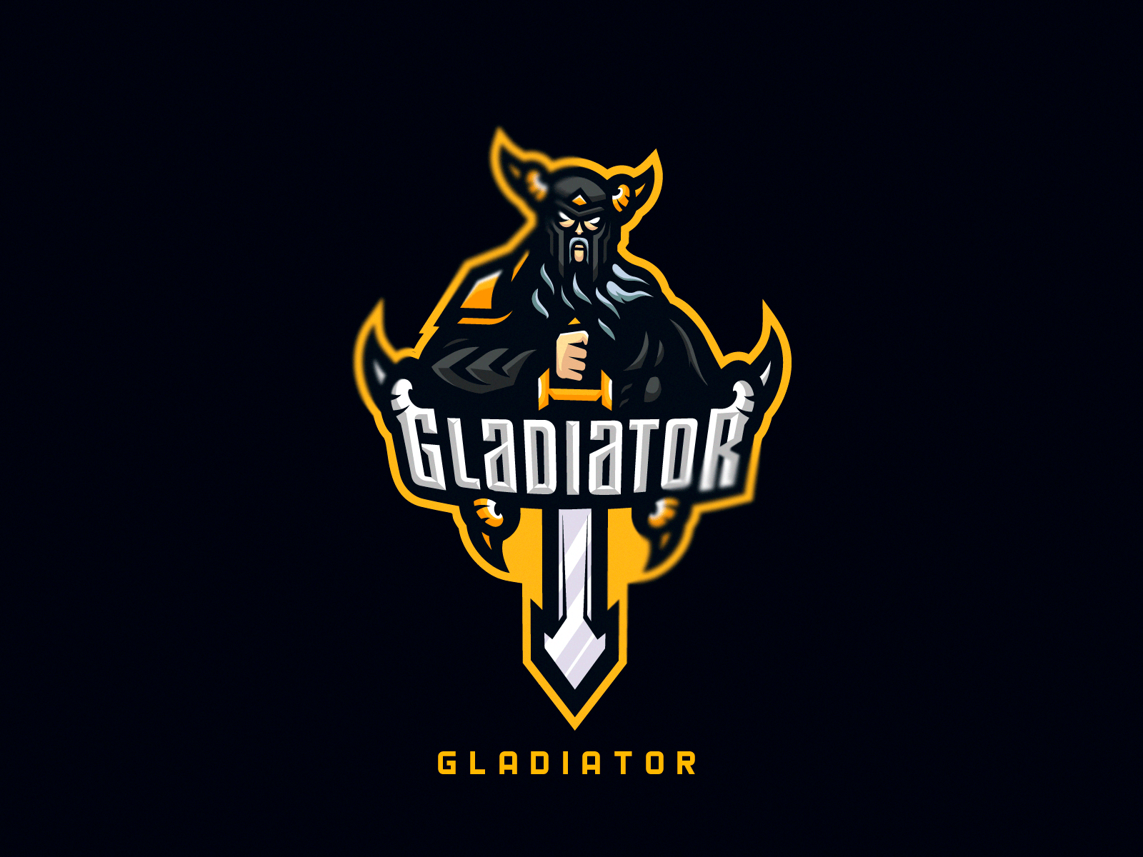 Premium Vector | Gladiator logo design