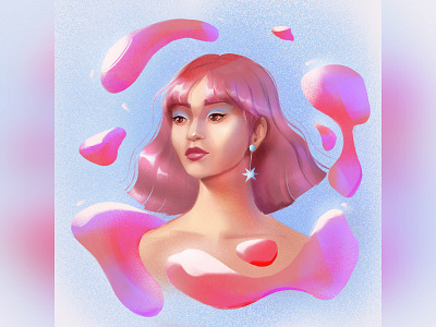 Pink fluid