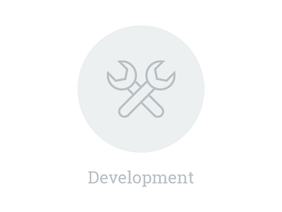 Development design development icon spanner wrench