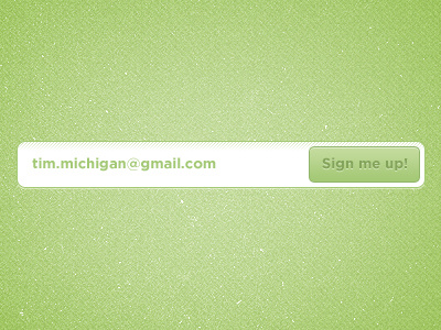 Cool Green Signup form