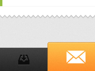 Minimal Mail Navigation app grey iphone ui yellow