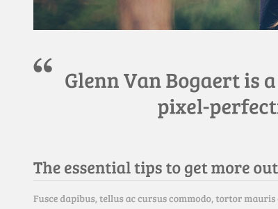 The essential tips v2 arial blue bree serif clean grey minimal