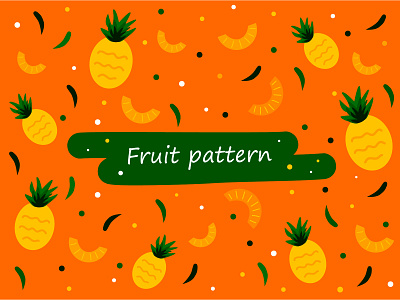 Pinapple Pattern ananas flat fruit illustration ornament pattern pinapple print stickers vector