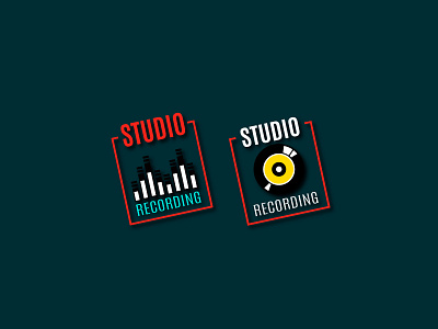 Logo for Studio Recording. flat illustraion illustrator logo logotype music record sing song stickers studio