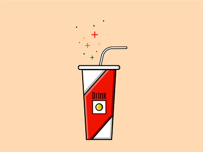 Drink. Fast food colection:) art cocktail cola design drink eat fast food flat food illustraion illustration illustrator street food vector