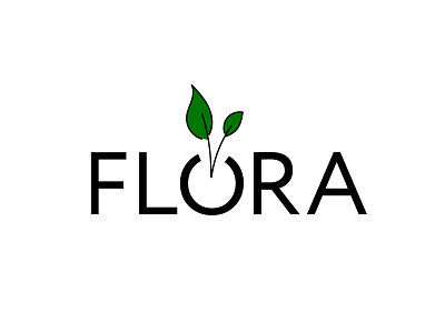 "Flora". Logo. Vector illustration. art company design flat flora floral flower illustration illustrator logo logotype plant stiker vector