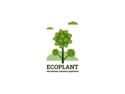 "Ecoplant". Logo. Vector illustration. art design eco flat graphic green illustration illustrator logo logos plant tree logo trees vector