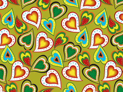 Hearts. Pattern for textiles. fabric heart illustration pattern print textile vector