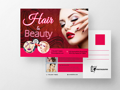 Salon Beauty Postcard beauty beauty postcard direct mail direct mail postcard eddm eddm postcard postcard salon salon postacrd