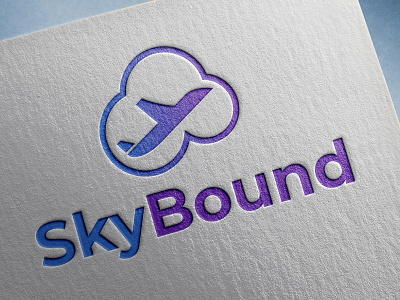 SkyBound Airlines | Logo Design airline logo branding design logo logo design logodesign logodesignchallenge logodesigner logotype pictorial mark pictorial mark logo vector