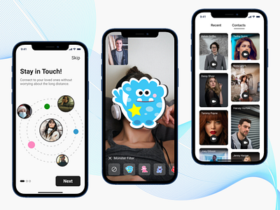 Video Calling Concept App calling callingapp dailyui design mobileapp ui ui ux ui design uidesign uidesigner uiux uiuxdesigner uxdesigner video videoapp videocalling visual design