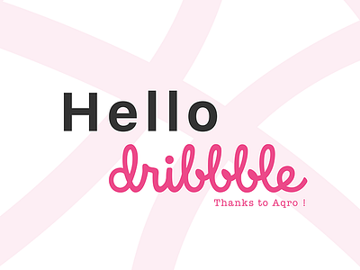 Hello Dribbble !